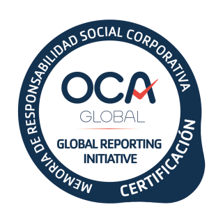 Contratas y Obras San Gregorio SA - Logo certificación OCA GRI San Gregorio