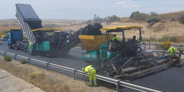 Contratas y Obras San Gregorio SA - Renovación del firme en Autovía A-62 en Salamanca
